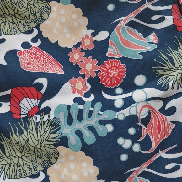 *Men's Nautica swimming trunk tropical fish sz L - Picture 5 of 5